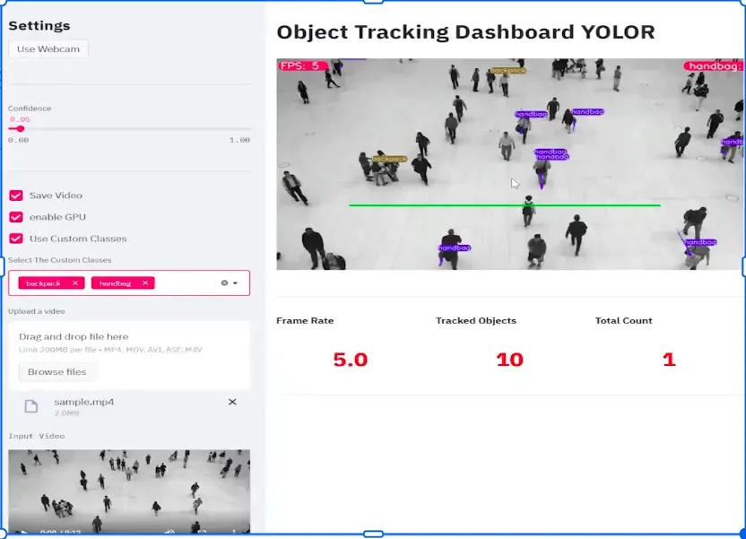 Streamlit People Tracking